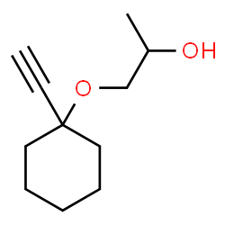 1-[(1-Ethynylcyclohexyl)oxy]-2-propanol结构式
