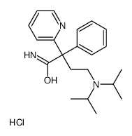 4-[di(propan-2-yl)amino]-2-phenyl-2-pyridin-2-ylbutanamide,hydrochloride Structure