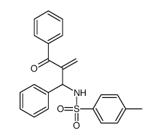 N-(2-benzoyl-1-phenylprop-2-enyl)-4-methylbenzenesulfonamide结构式