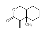 3H-2-Benzopyran-3-one,octahydro-4a-methyl-4-methylene-, cis- (9CI) Structure