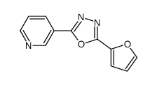 3-(5-呋喃-2-基-1,3,4-噁二唑-2-基)-吡啶结构式