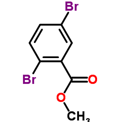2,5-二溴苯甲酸甲酯结构式