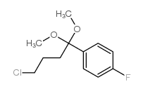 1-(4-氯-1,1-二甲氧基丁基)-4-氟苯结构式