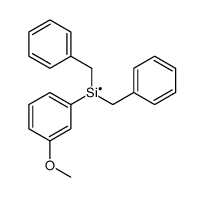 dibenzyl-(3-methoxyphenyl)silicon Structure