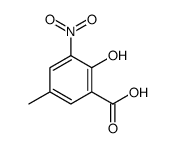 2-hydroxy-5-methyl-3-nitrobenzoic acid结构式