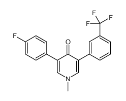 3-(4-fluorophenyl)-1-methyl-5-[3-(trifluoromethyl)phenyl]pyridin-4-one Structure