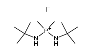 Bis(tert-butylamino)dimethylphosphonium-jodid Structure