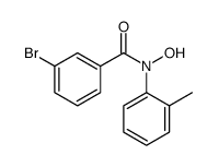 3-bromo-N-hydroxy-N-(2-methylphenyl)benzamide结构式