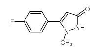 5-(4-氟苯基)-1-甲基-1,2-二氢吡唑-3-酮结构式