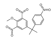 2-methoxy-1,3-dinitro-5-[2-(4-nitrophenyl)propan-2-yl]benzene结构式