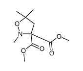 dimethyl 2,5,5-trimethyl-1,2-oxazolidine-3,3-dicarboxylate结构式