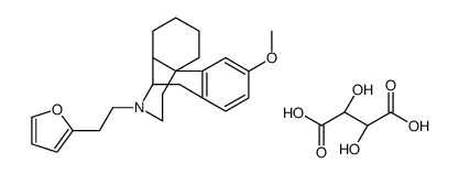 Morphinan,17-(2-(2-furyl)ethyl)-3-methoxy-,tartrate,(-)结构式