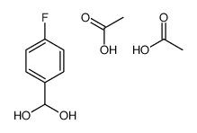 acetic acid,(4-fluorophenyl)methanediol Structure