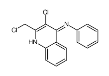 3-chloro-2-(chloromethyl)-N-phenylquinolin-4-amine结构式