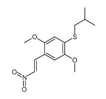1,4-dimethoxy-2-(2-methylpropylsulfanyl)-5-(2-nitroethenyl)benzene Structure