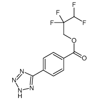 2,2,3,3-tetrafluoropropyl 4-(2H-tetrazol-5-yl)benzoate Structure