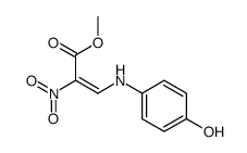 (E)-3-(4-Hydroxy-phenylamino)-2-nitro-acrylic acid methyl ester Structure