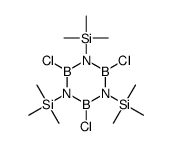 trimethyl-[2,4,6-trichloro-3,5-bis(trimethylsilyl)-1,3,5,2,4,6-triazatriborinan-1-yl]silane结构式