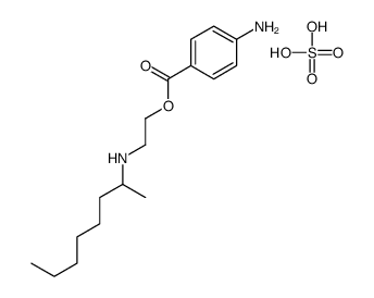 2-(4-aminobenzoyl)oxyethyl-octan-2-ylazanium,hydrogen sulfate Structure
