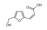 3-(5-羟基甲基-呋喃-2-基)-丙烯酸结构式
