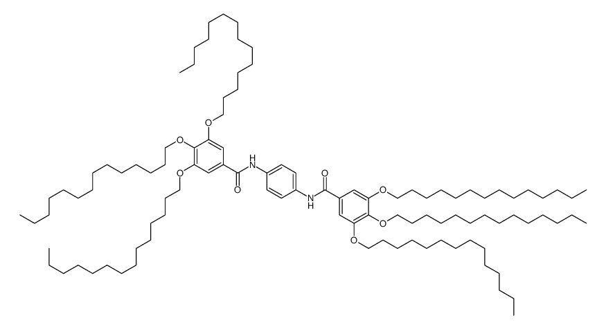 3,4,5-tri(tetradecoxy)-N-[4-[[3,4,5-tri(tetradecoxy)benzoyl]amino]phenyl]benzamide结构式