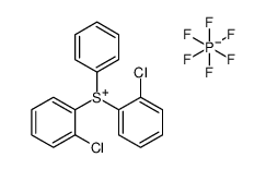 bis(chlorophenyl)phenylsulphonium hexafluorophosphate(1-) Structure