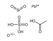 acetic acid,dioxosilane,lead(2+),oxygen(2-),sulfuric acid Structure