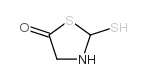2-巯基-5-噻唑烷酮结构式