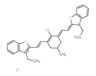 2-[2-[2-chloro-3-[2-(3-ethyl-1,3-benzothiazol-3-ium-2-yl)ethenyl]-5-methylcyclohex-2-en-1-ylidene]ethylidene]-3-ethyl-1,3-benzothiazole,iodide Structure