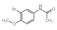 N-(3-溴-4-甲氧基苯基)乙酰胺结构式