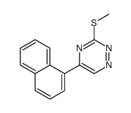 3-Methylthio-5-(1-naphtyl)-1,2,4-triazine结构式