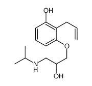 3-[2-hydroxy-3-(propan-2-ylamino)propoxy]-2-prop-2-enylphenol Structure