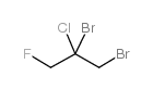 1,2-dibromo-2-chloro-3-fluoropropane结构式