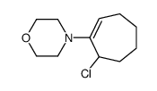 4-(7-chlorocyclohepten-1-yl)morpholine结构式