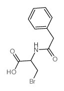 3-bromo-2-[(2-phenylacetyl)amino]propanoic acid Structure