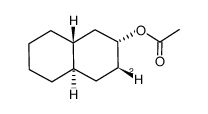 trans,cis-2-decalyl-3β-d acetate Structure
