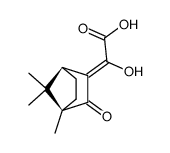 2-Hydroxy-2-[(1R)-4,7,7-trimethyl-3-oxobicyclo[2.2.1]hept-2-ylidene]acetic acid结构式