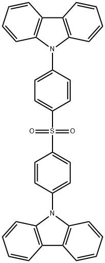 is[4-(9-H-carbazole)phenyl] sulfone Structure