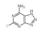 3H-1,2,3-Triazolo[4,5-d]pyrimidin-7-amine,5-fluoro- Structure