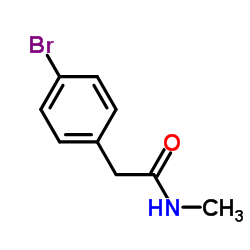 2-(4-溴苯基)-N-甲基乙酰胺结构式