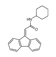 N-cyclohexyl-2-(9H-fluoren-9-ylidene)acetamide结构式