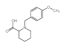 1-[(4-methoxyphenyl)methyl]piperidine-2-carboxylic acid结构式