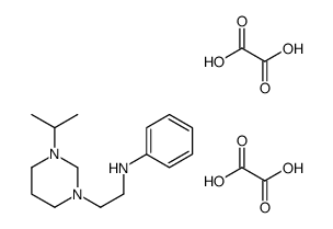 oxalic acid,N-[2-(3-propan-2-yl-1,3-diazinan-1-yl)ethyl]aniline结构式