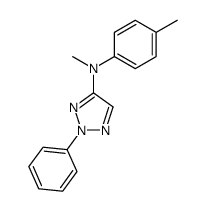 N-methyl-2-phenyl-4-p-toluidino-1,2,3-triazole结构式