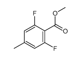2,6-二氟-4-甲基苯甲酸甲酯结构式