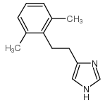 4-[2-(2,6-二甲基苯基)-乙基]-1H-咪唑结构式