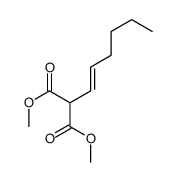 dimethyl 2-hex-1-enylpropanedioate结构式