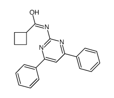 N-(4,6-diphenylpyrimidin-2-yl)cyclobutanecarboxamide Structure