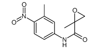 2-methyl-N-(3-methyl-4-nitrophenyl)oxirane-2-carboxamide结构式