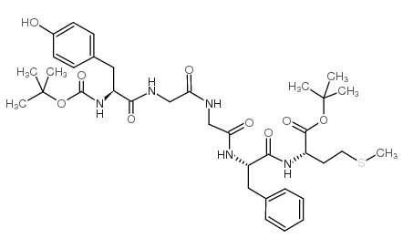 Boc-Met-Enkephalin-t-butyl ester结构式